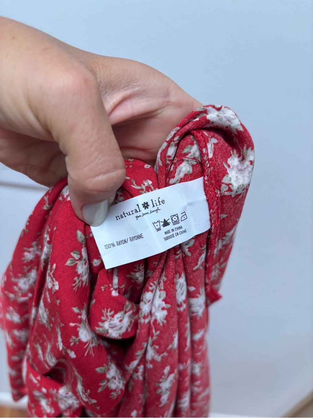 Natural Life The Sophia Wrap Maxi Dress in Red Floral XL - Picture 9 of 9